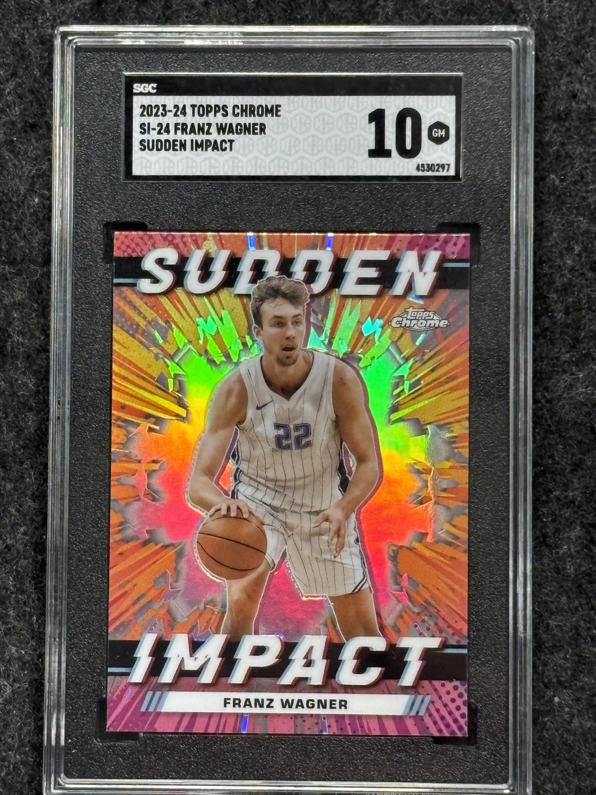 2023-24 Topps Chrome #SI-24 Franz Wagner Sudden Impact SGC 10 Orlando Magic