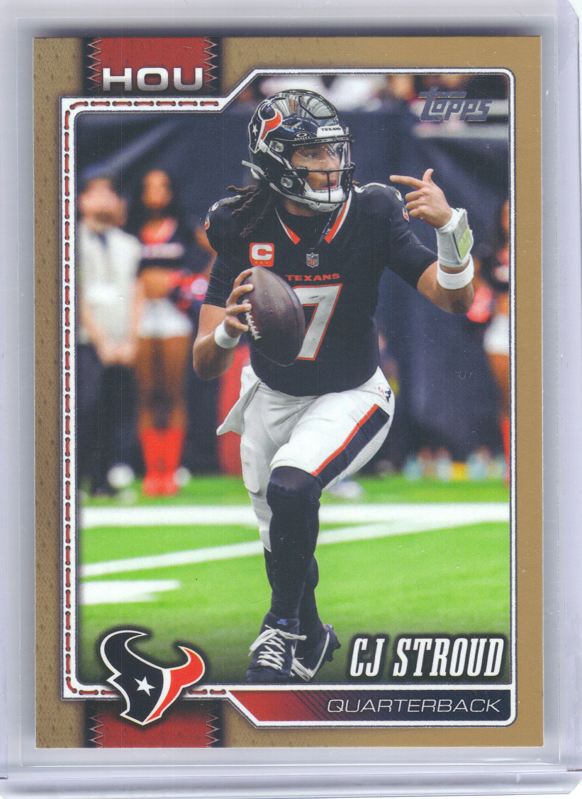 2026 Topps Flagship #80 CJ Stroud Gold #/2026 Houston Texans SN