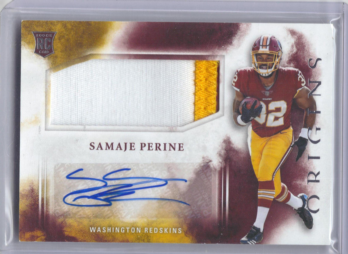 2017 Panini Origins #114 Samaje Perine Washington Redskins AU, MEM, RC