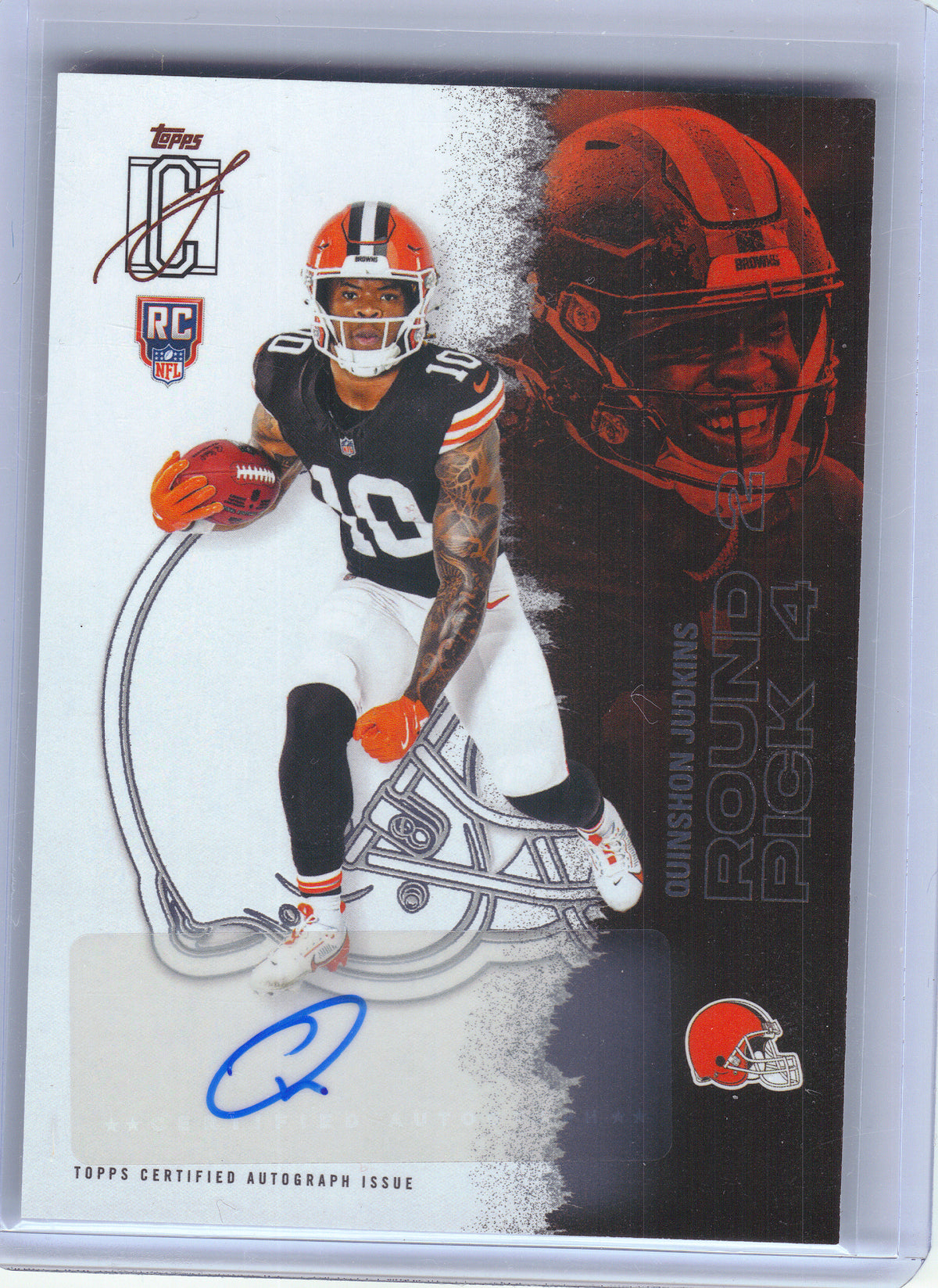 2025 Topps Signature Class #115 Quinshon Judkins Autographs Cleveland Browns RC, AU
