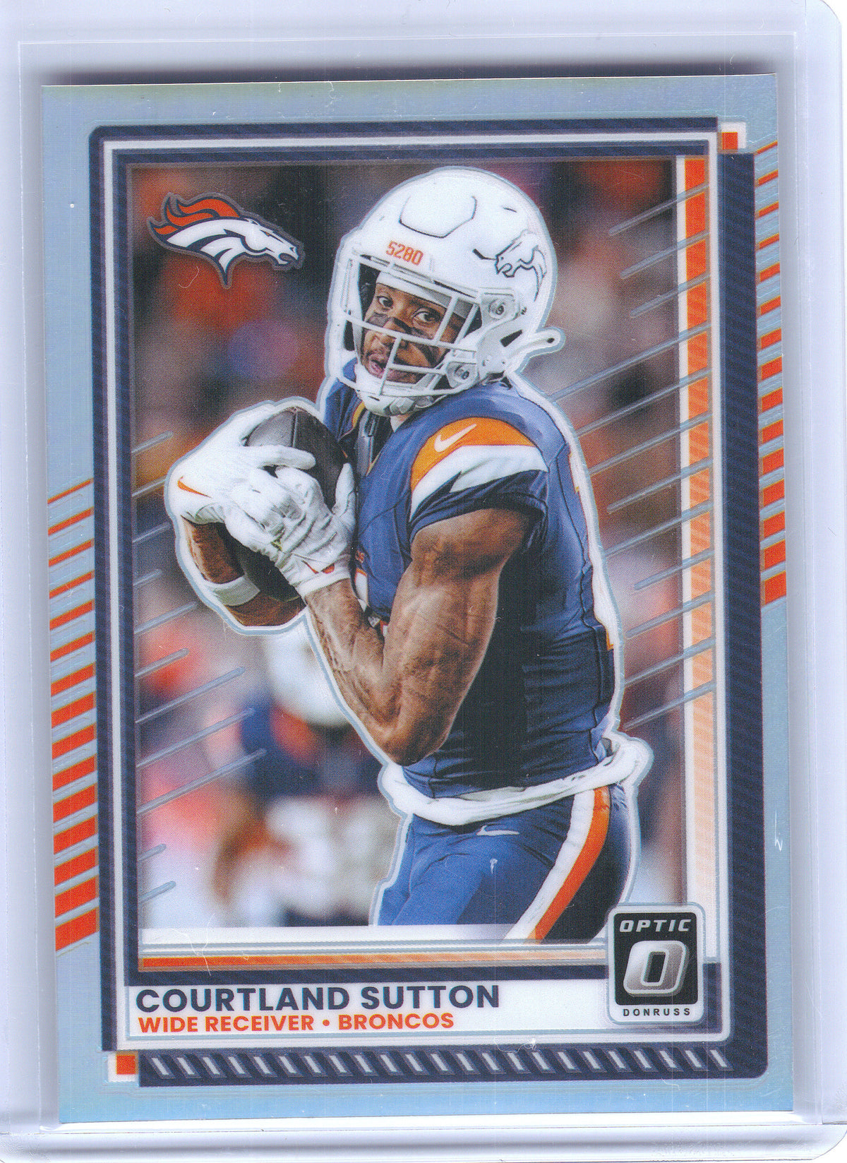2025 Donruss Optic #200 Courtland Sutton Holo Denver Broncos