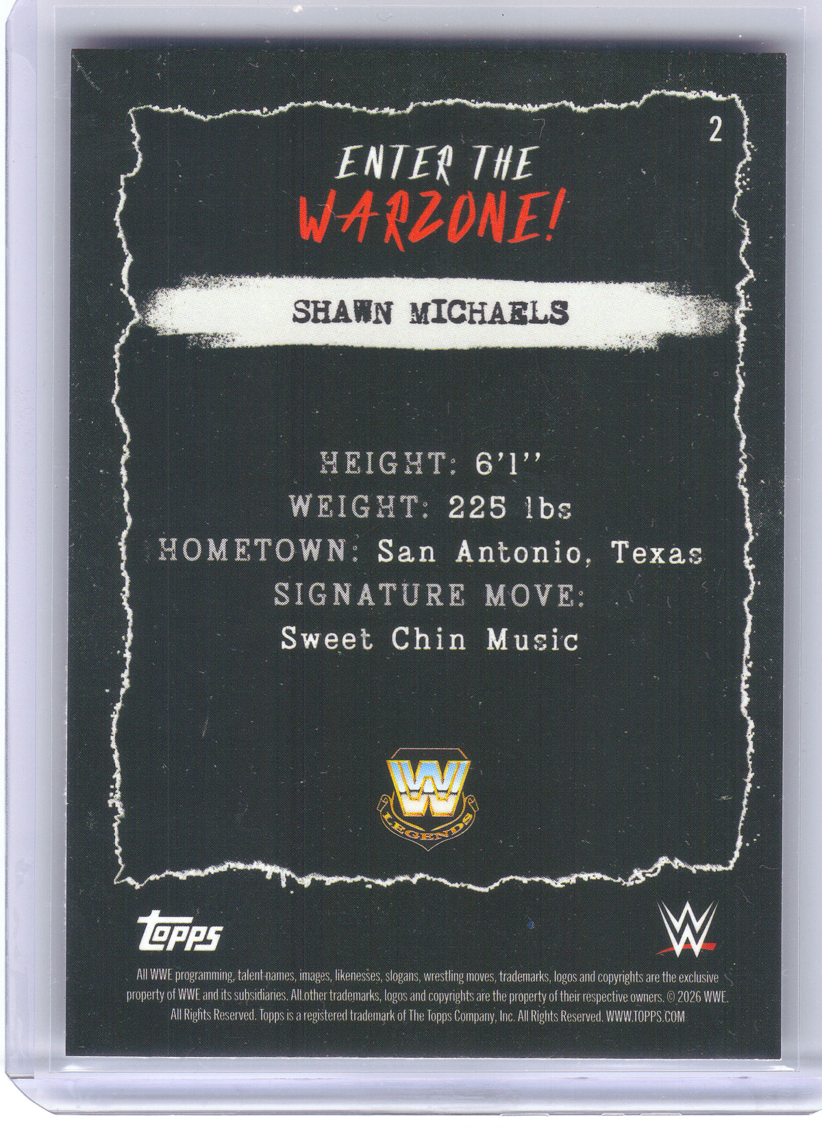 2026 Topps Decades 1990's WWE #2 Shawn Michaels