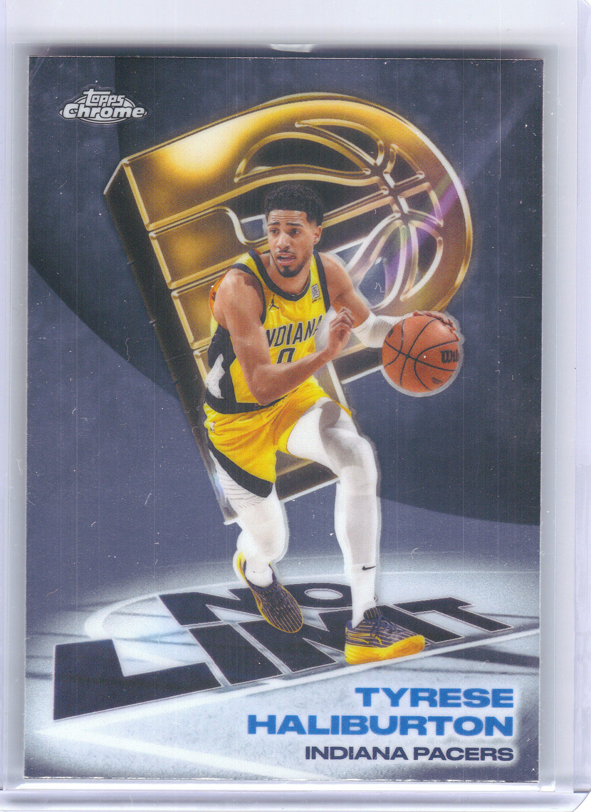 2025-26 Topps Chrome Update #IP-7 Tyrese Haliburton No Limit Indiana Pacers