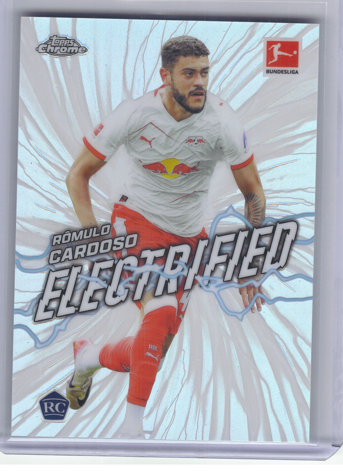 2025-26 Topps Chrome Bundesliga #EL-11 Rômulo Cardoso Electrified RB Leipzig