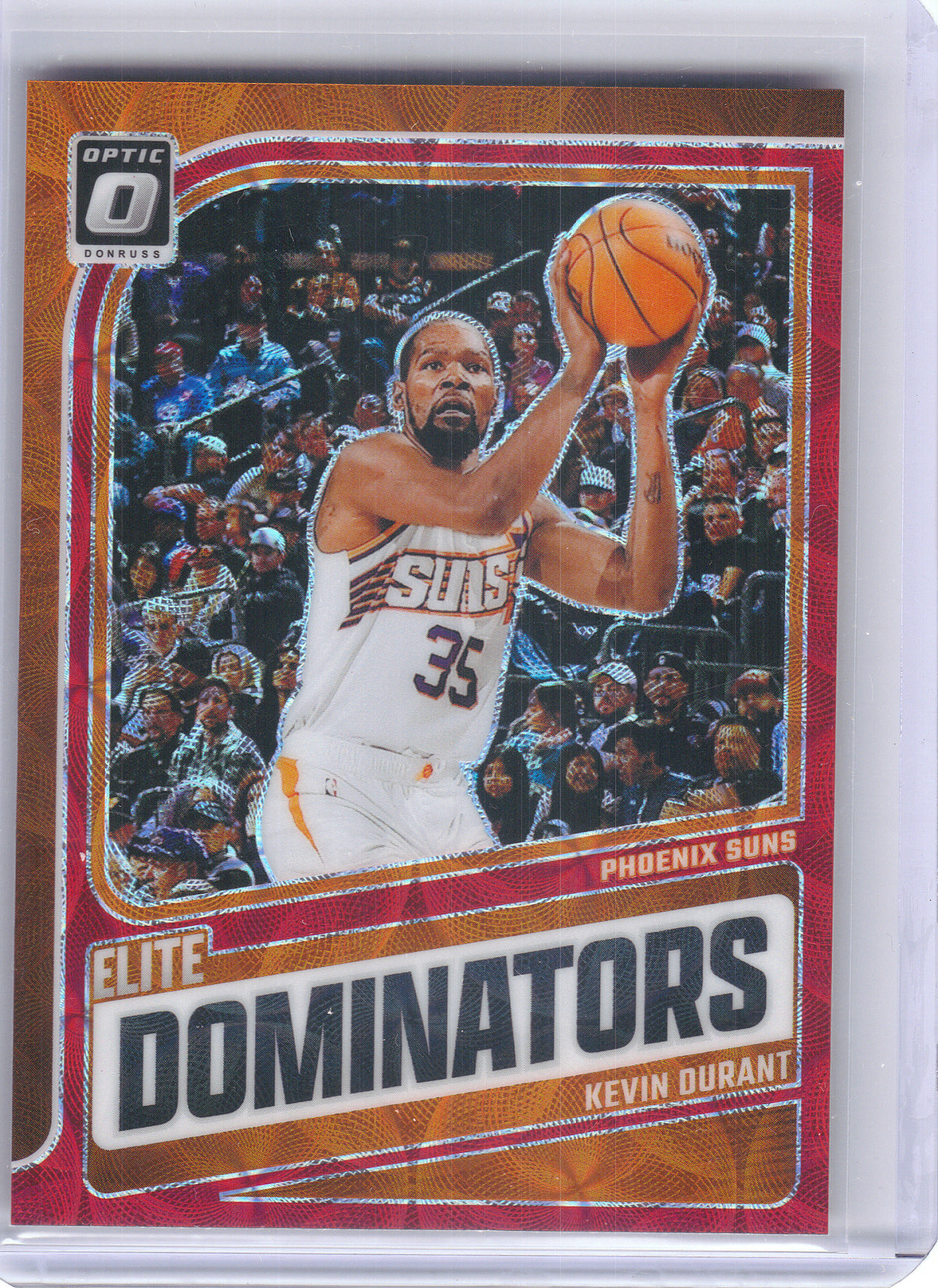 2024-25 Donruss Optic #7 Kevin Durant Elite Dominators Red International Phoenix Suns