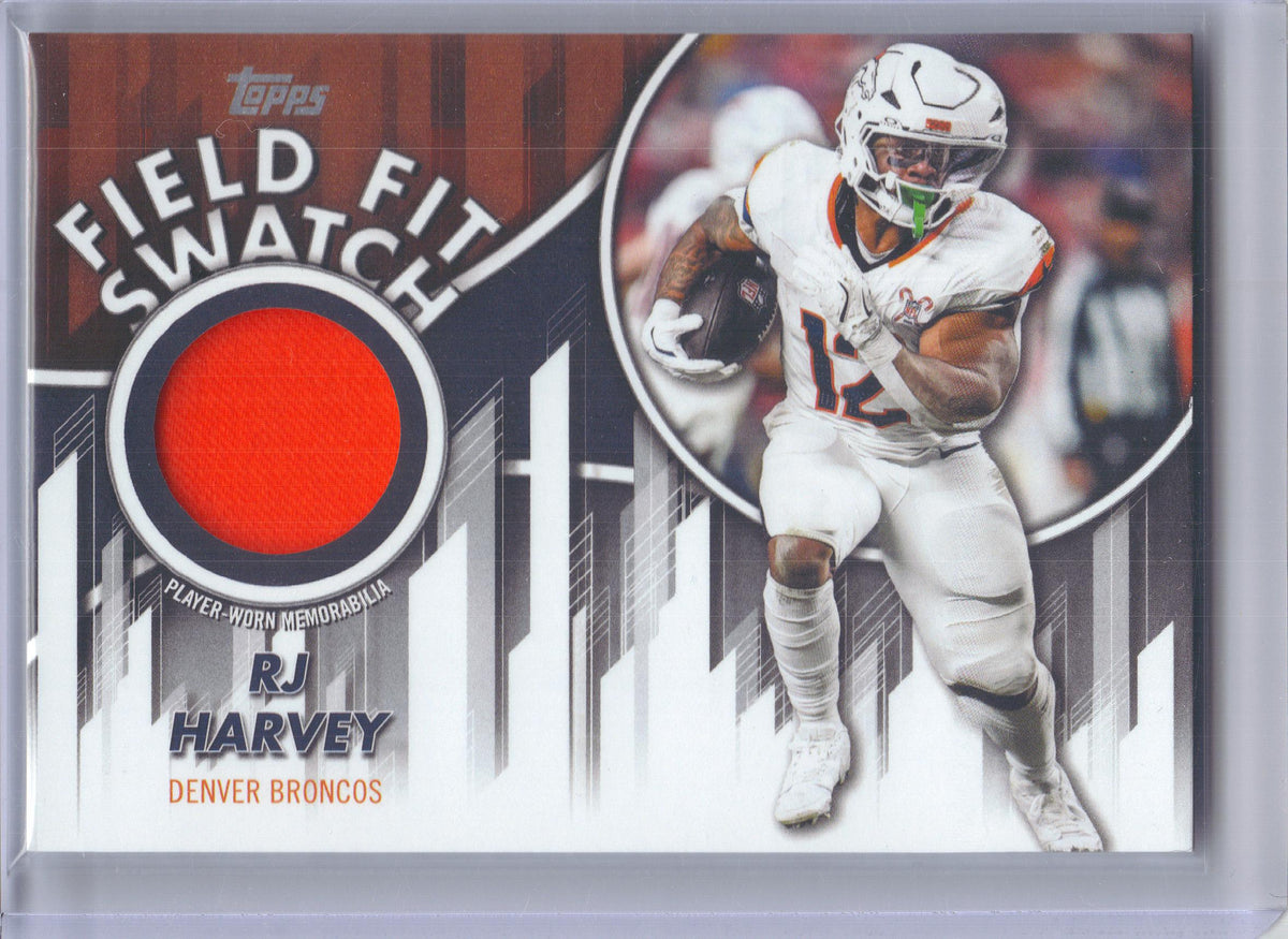 2026 Topps Flagship #FFSC-RH RJ Harvey Field Fit Swatches Denver Broncos MEM
