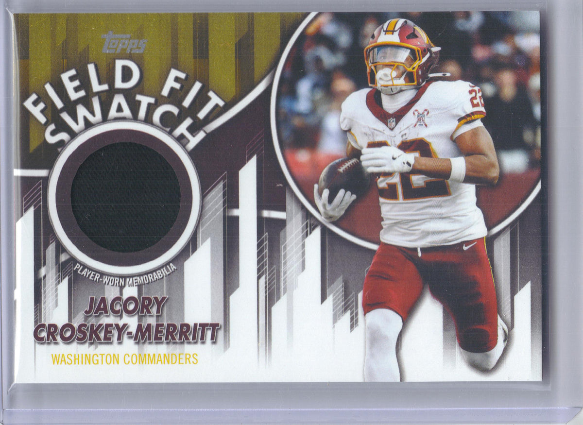 2026 Topps Flagship #FFSC-JC Jacory Croskey-Merritt Field Fit Swatches Washington Commanders MEM