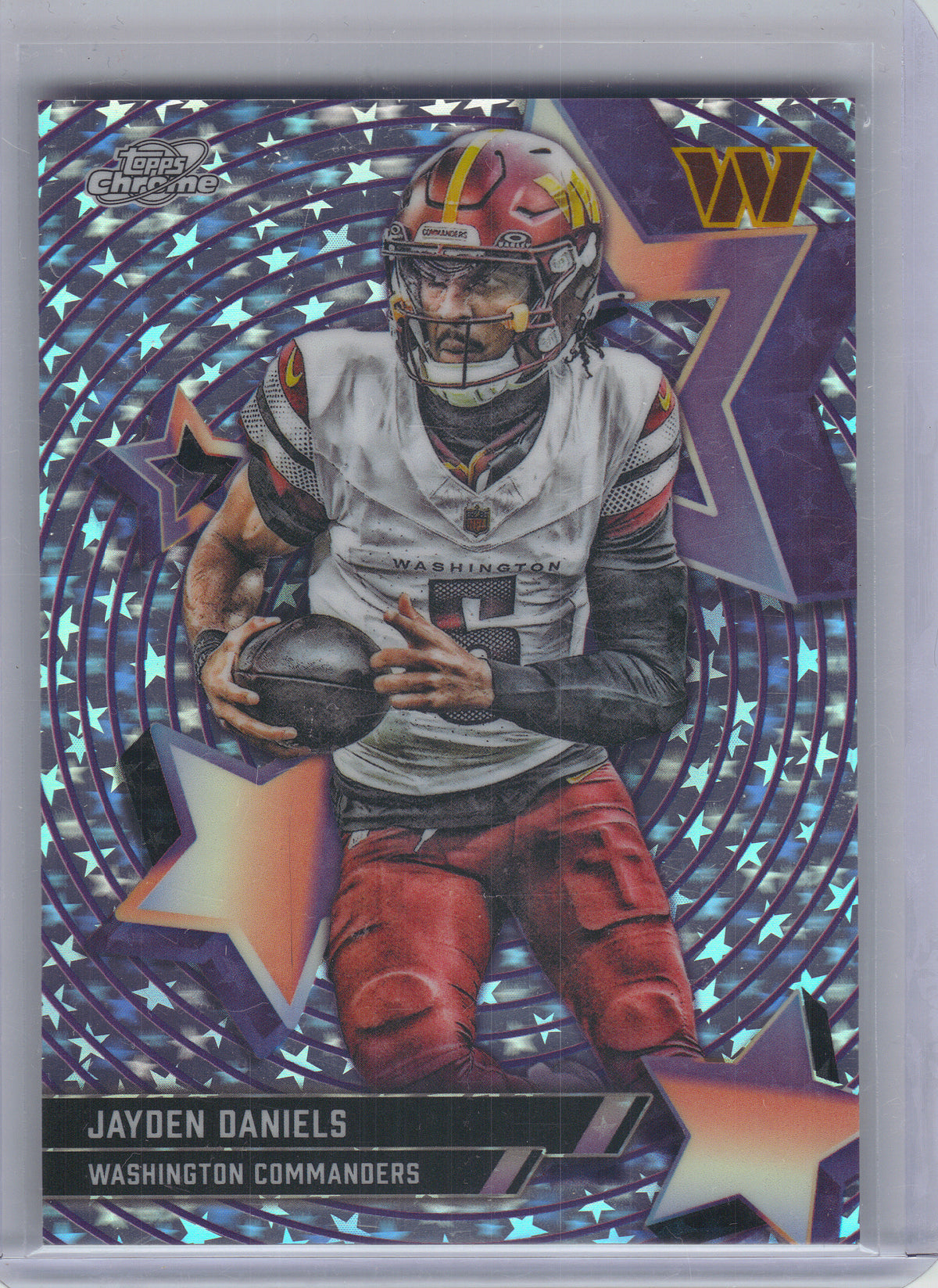2025 Topps Chrome Cosmic #SF-52 Jayden Daniels Starfractor Washington Commanders