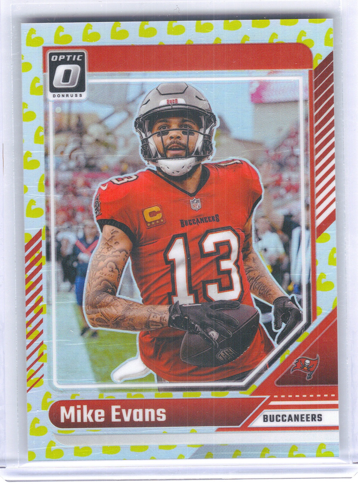 2024 Donruss Optic #186 Mike Evans Flex #/149 Tampa Bay Buccaneers SN