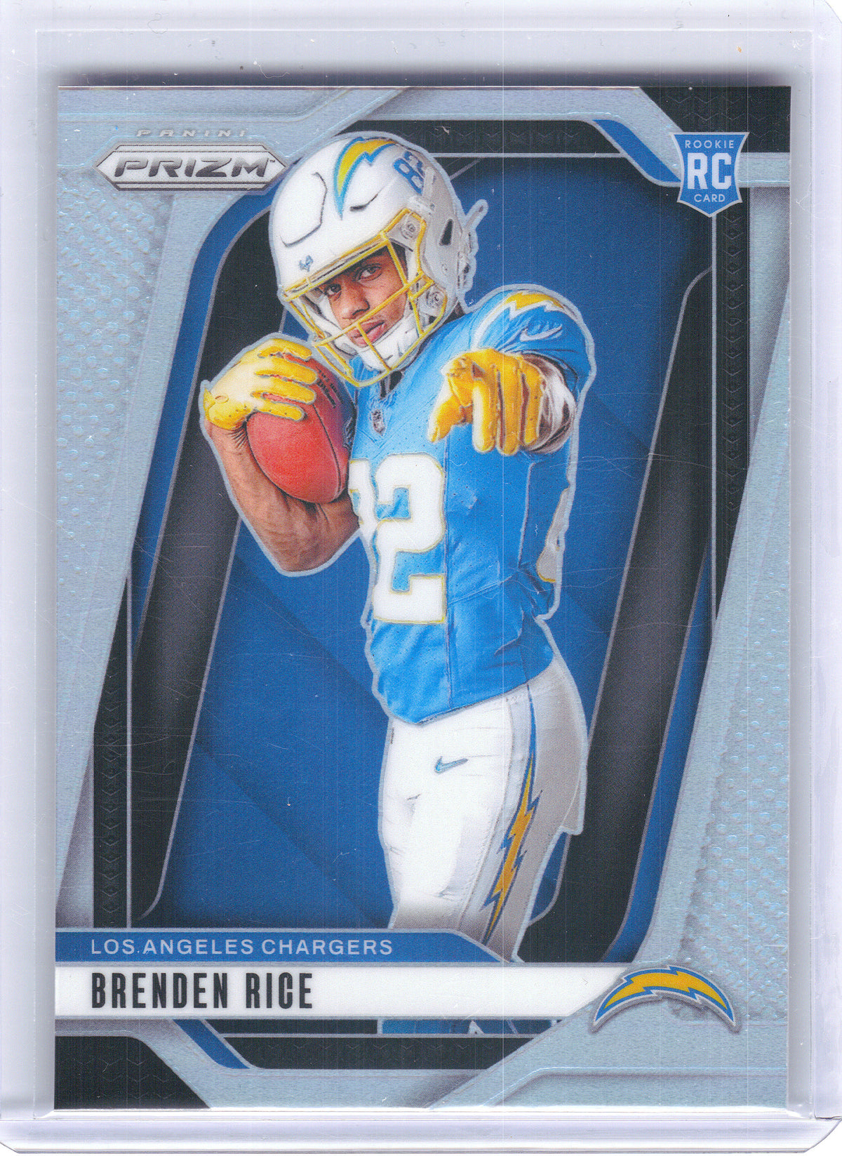 2024 Panini Prizm #7 Brenden Rice Rookie Variations Silver Prizm Los Angeles Chargers