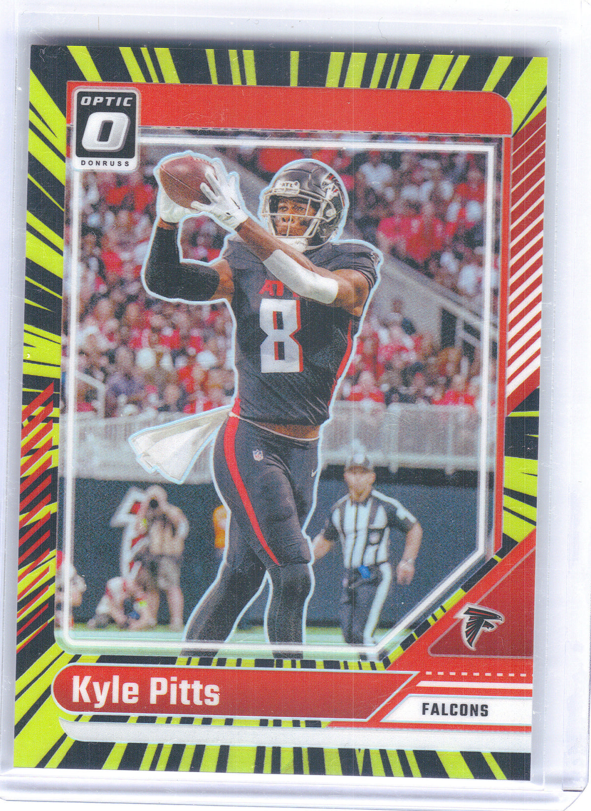 2024 Donruss Optic #11 Kyle Pitts Electricity #/75 Atlanta Falcons SN
