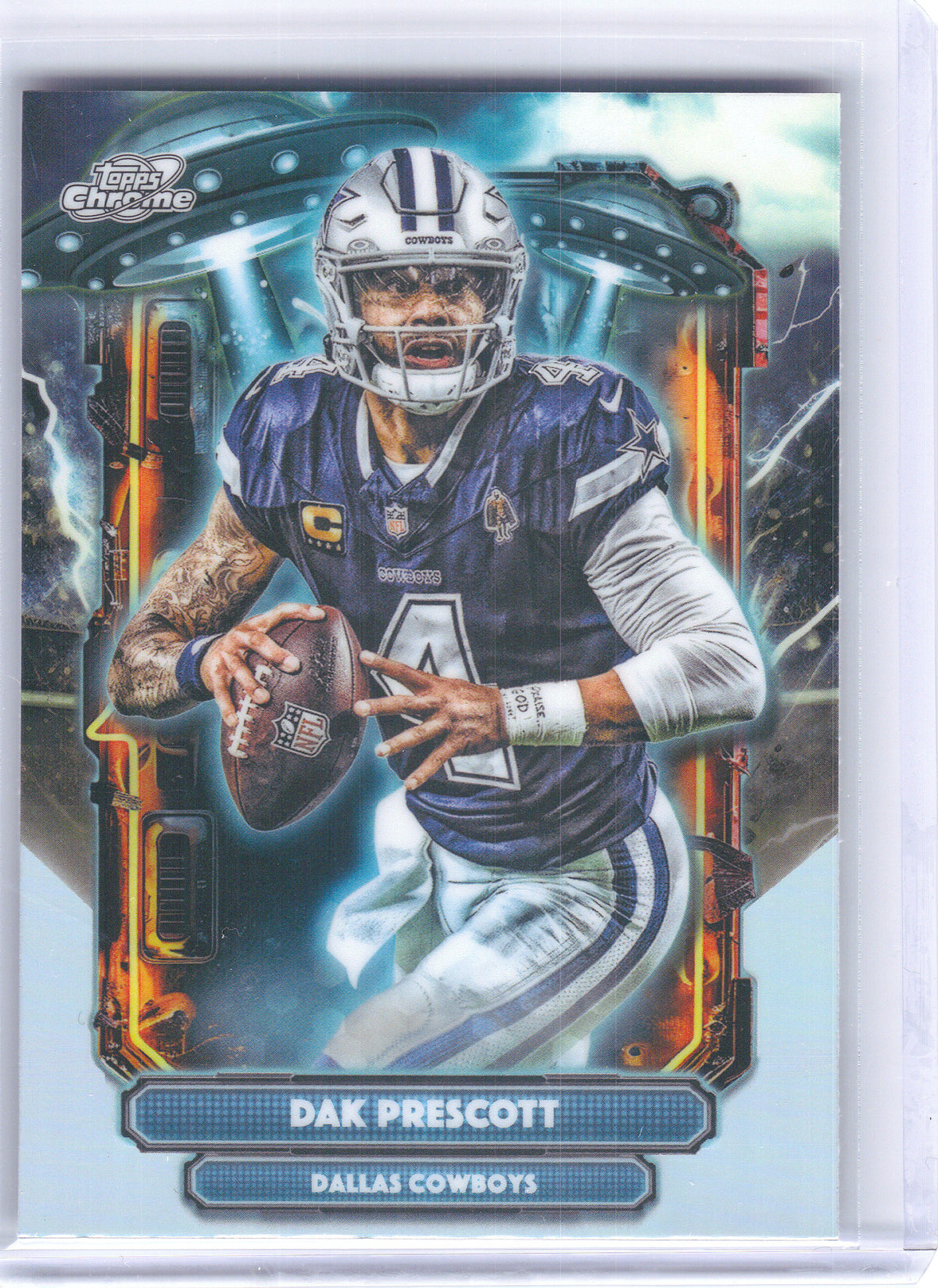 2025 Topps Chrome Cosmic #ET-8 Dak Prescott Extraterrestrial Talent Dallas Cowboys
