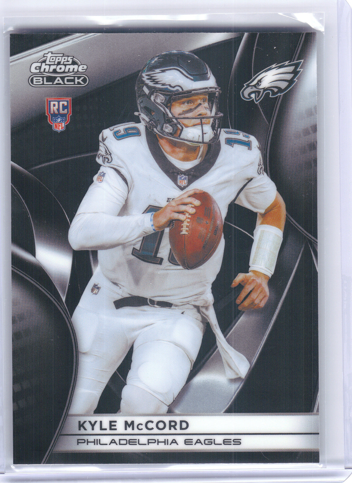 2025 Topps Chrome Black #139 Kyle McCord Philadelphia Eagles RC