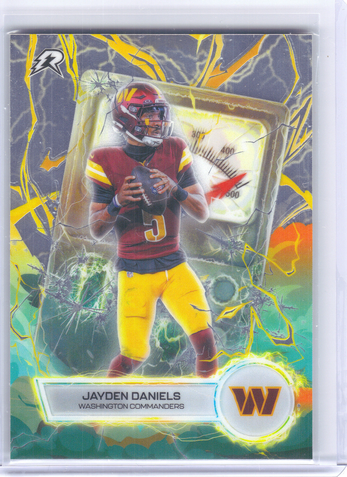 2025 Topps Resurgence #VT-18 Jayden Daniels Voltaic Washington Commanders