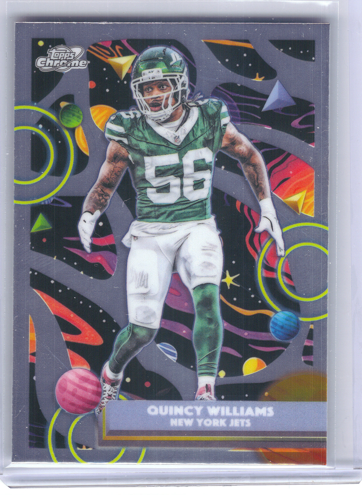 2025 Topps Chrome Cosmic #77 Quincy Williams New York Jets