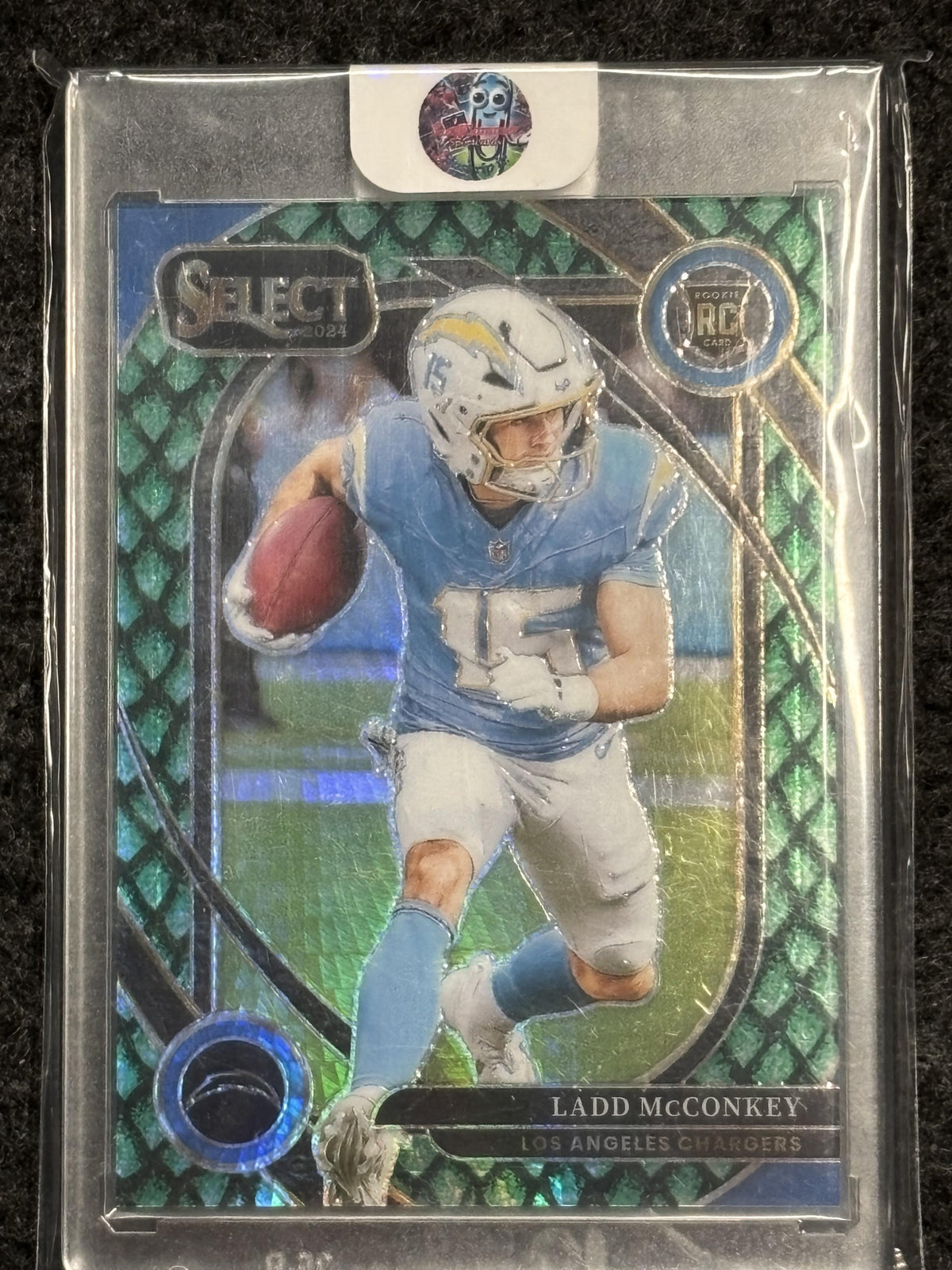 2024 Panini Select #268 Ladd McConkey Dragon Scale Prizm #/81 Los Angeles Chargers SN, RC