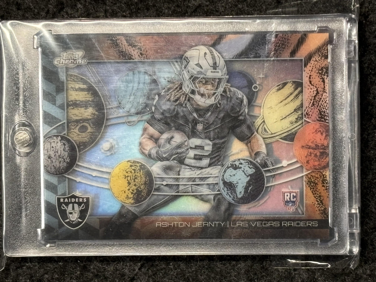 2025 Topps Chrome Cosmic #PL-4 Ashton Jeanty Planetarium Las Vegas Raiders
