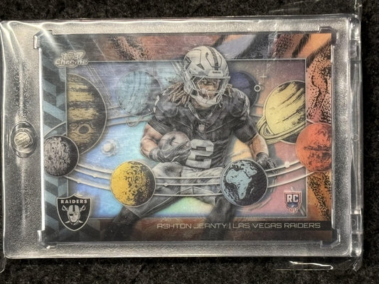 2025 Topps Chrome Cosmic #PL-4 Ashton Jeanty Planetarium Las Vegas Raiders