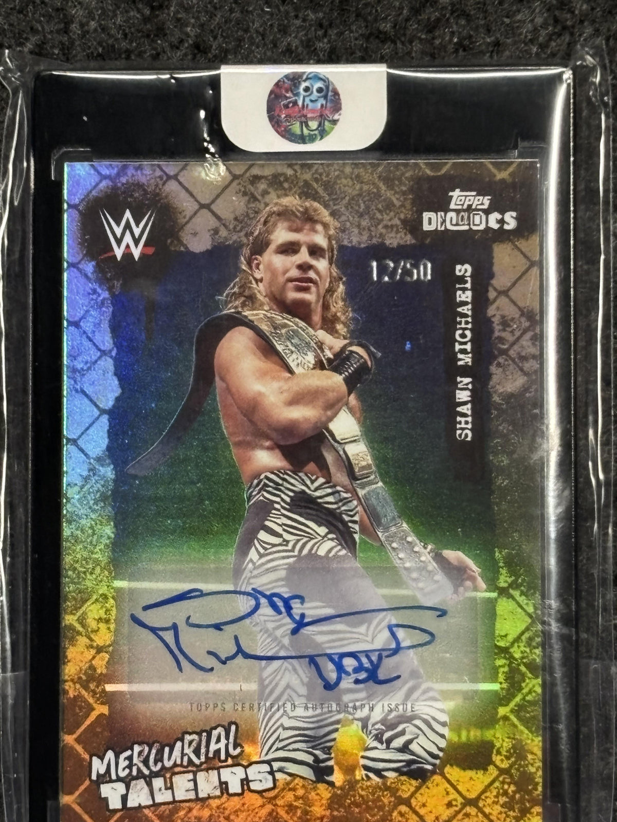 2026 Topps Decades 1990's WWE #61A Shawn Michaels Autographs Gold #/50 SN, AU