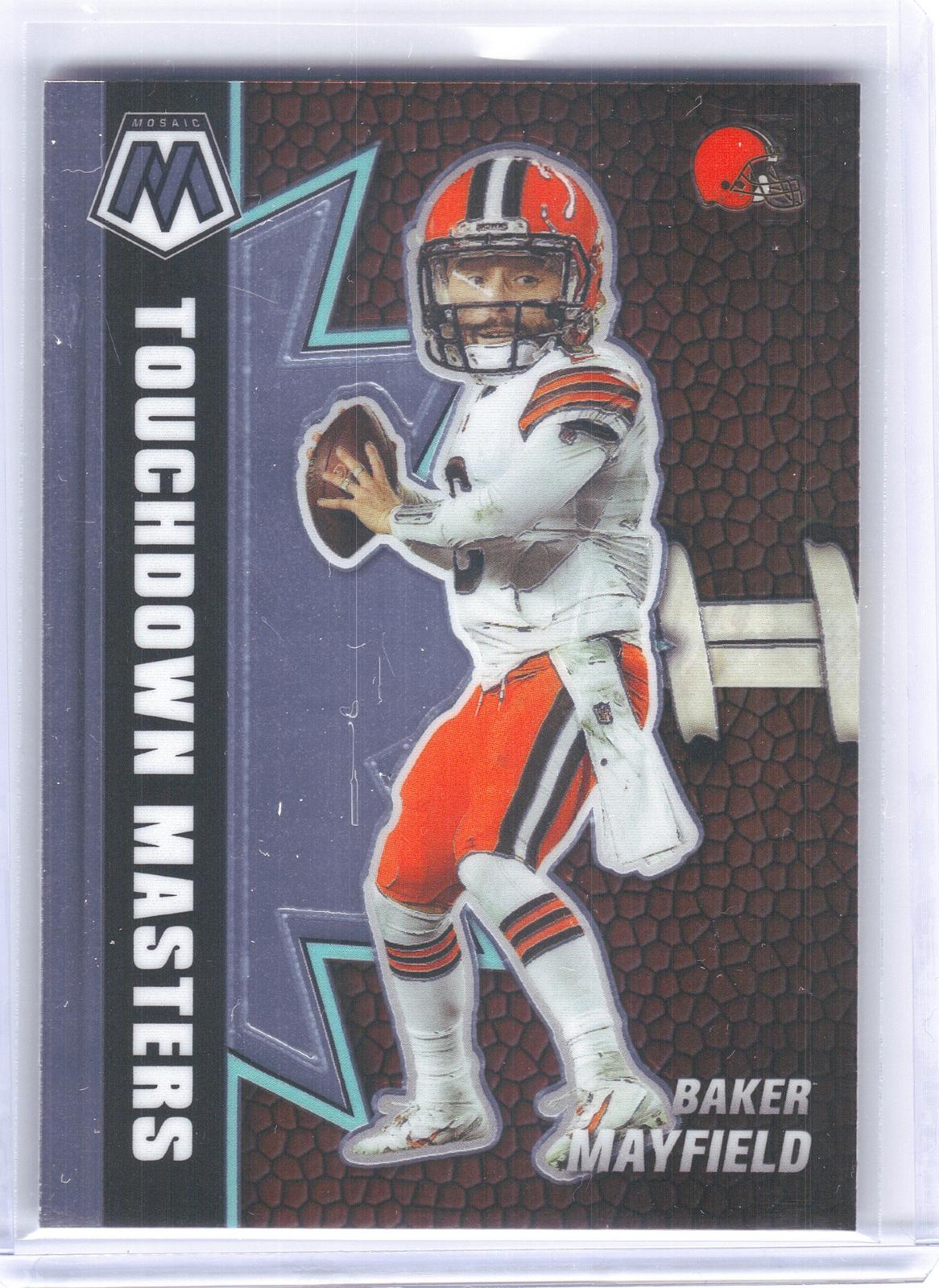 2021 Panini Mosaic #TM-18 Baker Mayfield Touchdown Masters Cleveland Browns