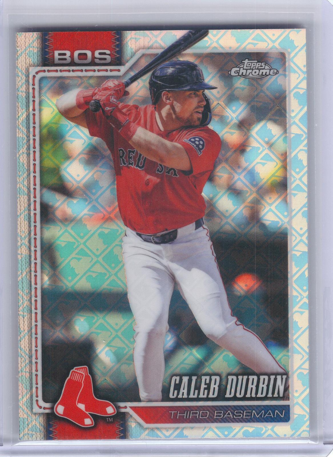2026 Topps Chrome Logofractor Edition #209 Caleb Durbin Boston Red Sox