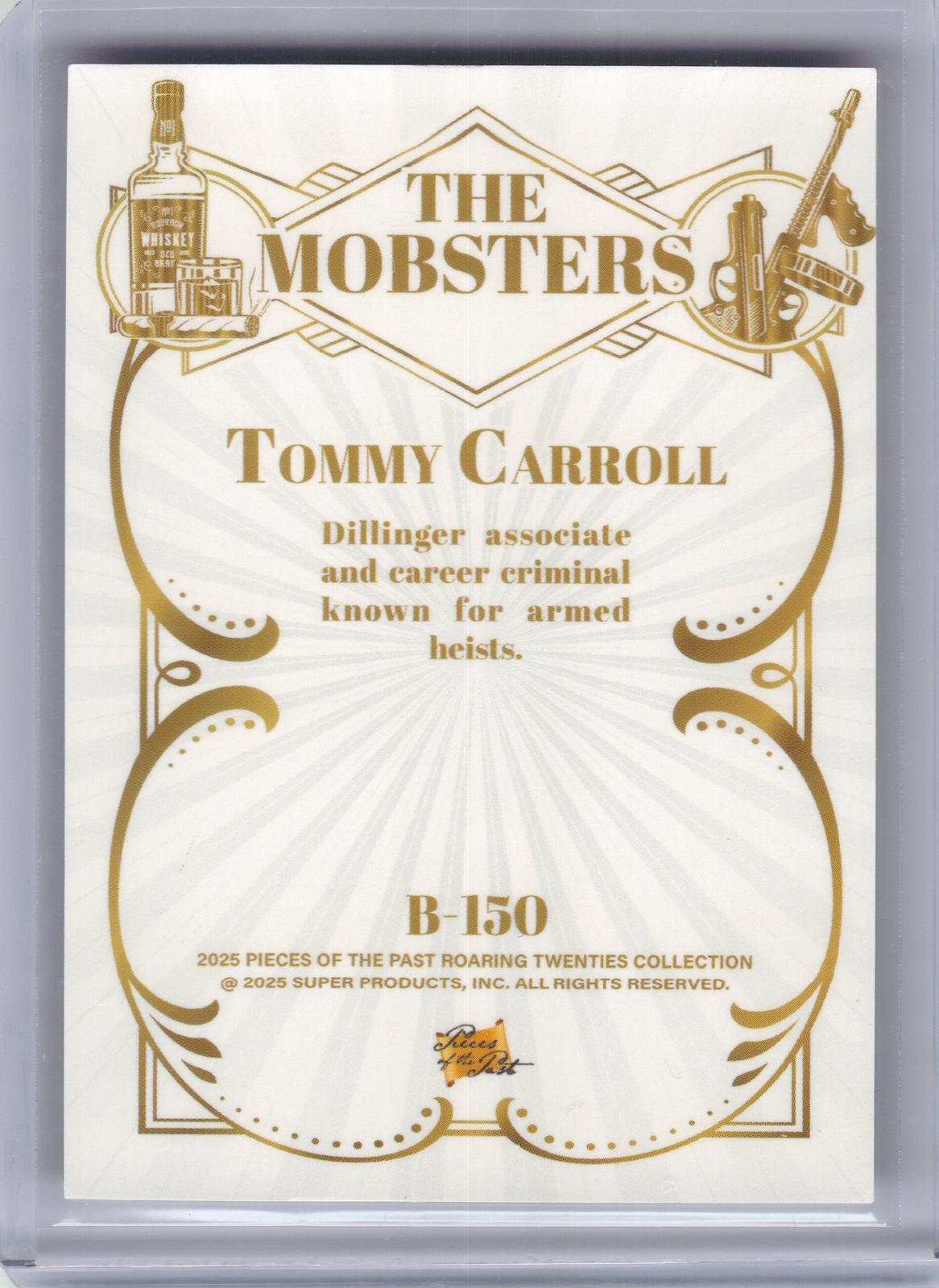 2025 Pieces of the past roaring twenties #B-130 Tommy Carroll