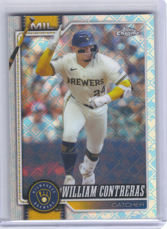 2026 Topps Chrome Logofractor Edition #198 William Contreras Milwaukee Brewers
