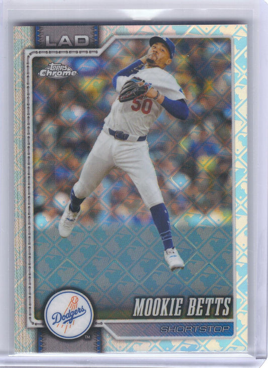 2026 Topps Chrome Logofractor Edition #268 Mookie Betts Los Angeles Dodgers