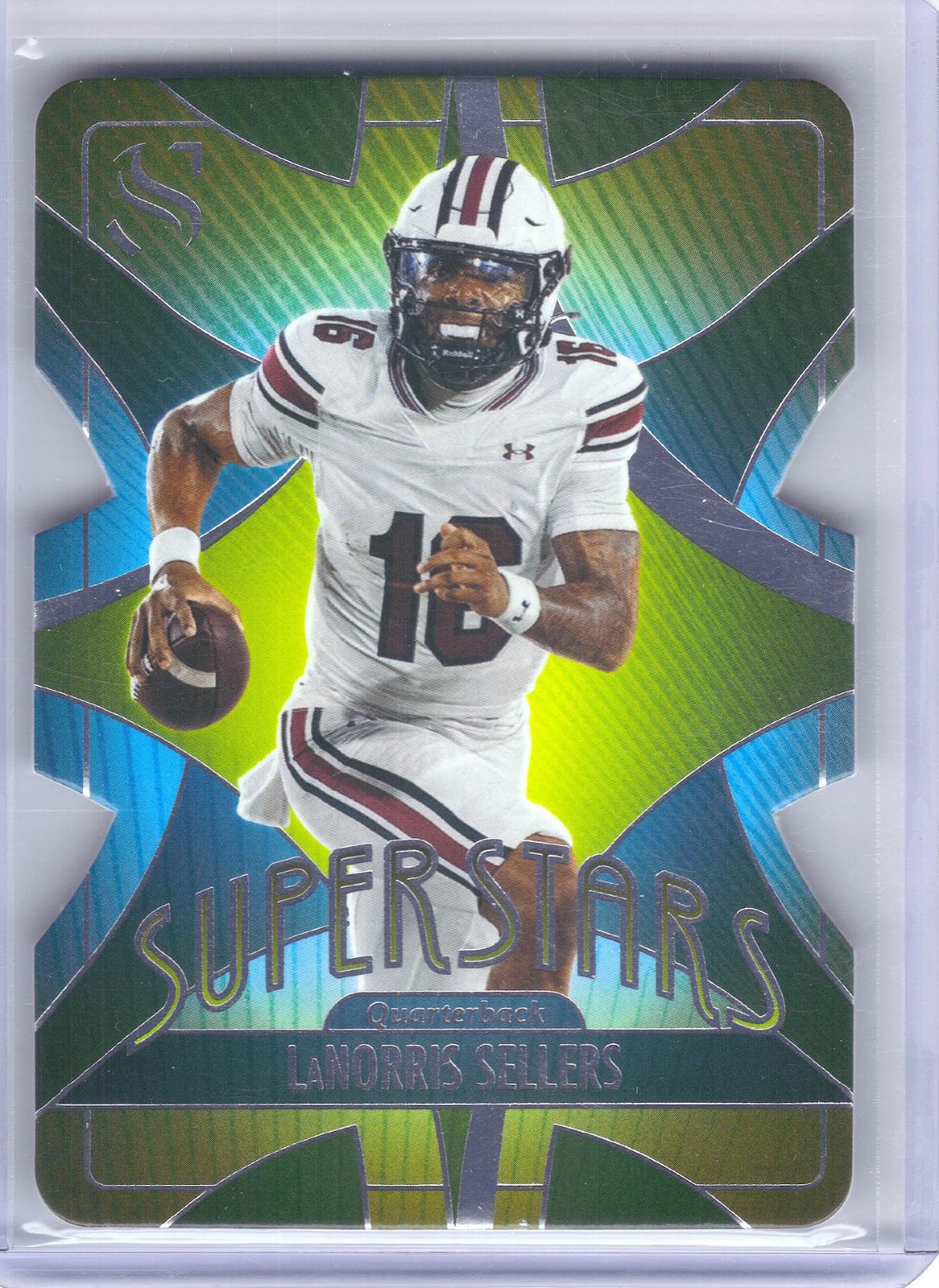 2025 Panini Silhouette #9 LaNorris Sellers Superstars Die Cut South Carolina Gamecocks
