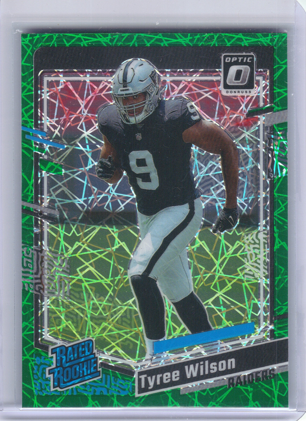 Tyree Wilson Las Vegas Raiders 2023 Donruss Optic - Green Velocity #262