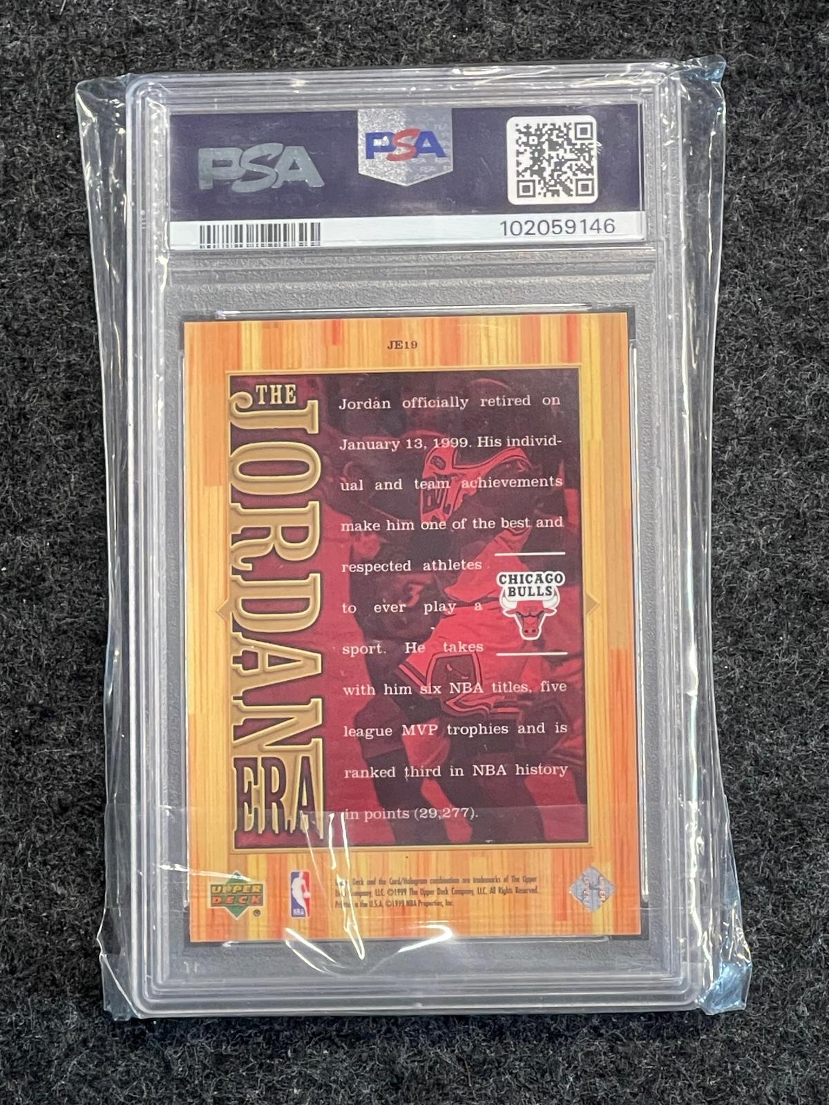 1999 Upper Deck Michael Jordan Athlete of the Century #JE19 Michael Jordan The Jordan Era PSA 8 Chicago Bulls