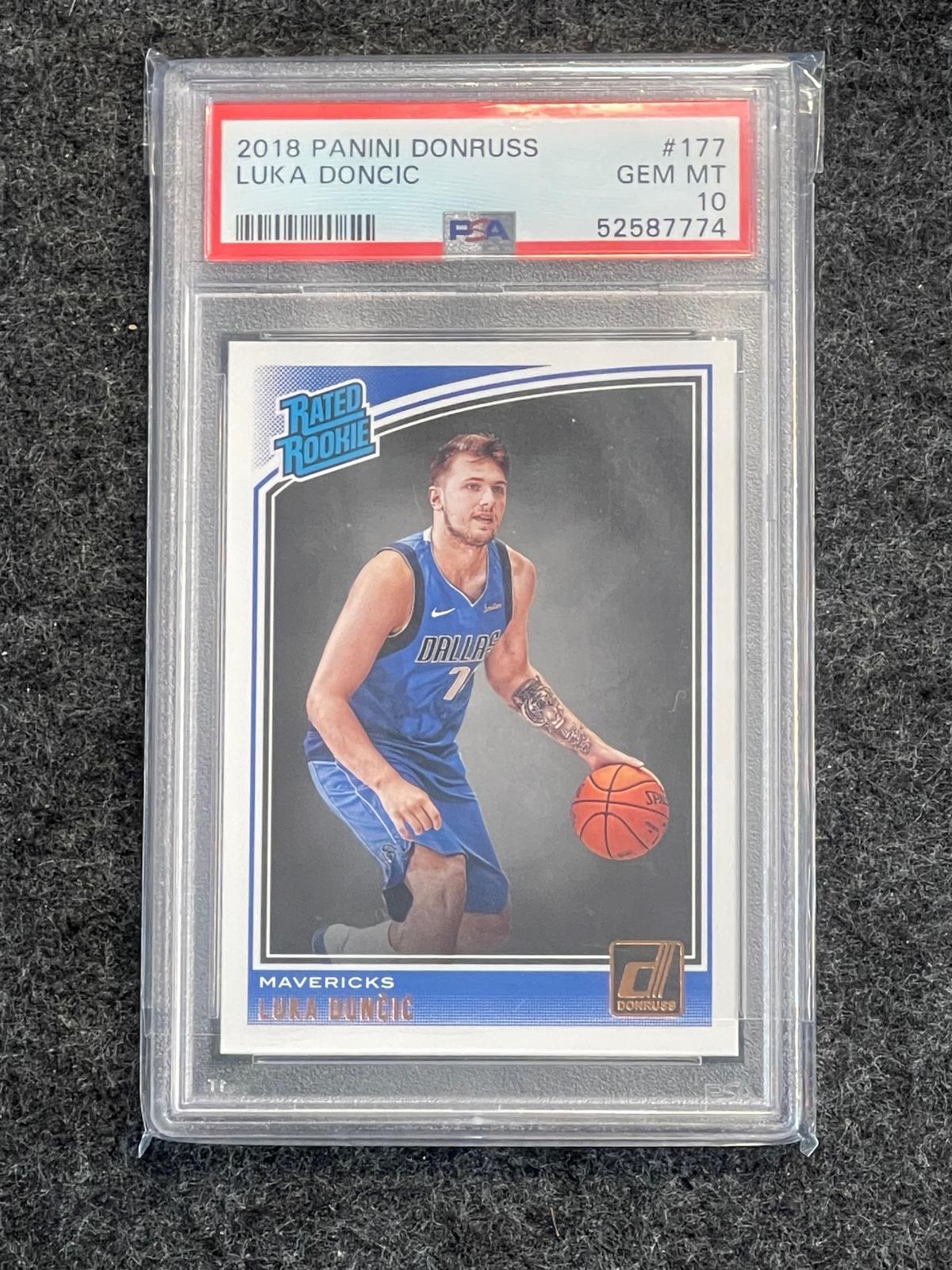 2018-19 Donruss #177 Luka Doncic PSA 10 Dallas Mavericks RC