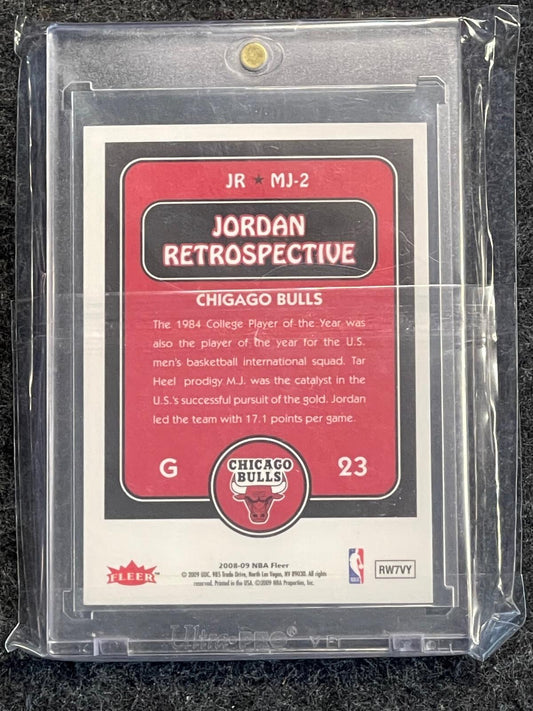 2008-09 Fleer #MJ-2 Michael Jordan Michael Jordan Retrospective Chicago Bulls