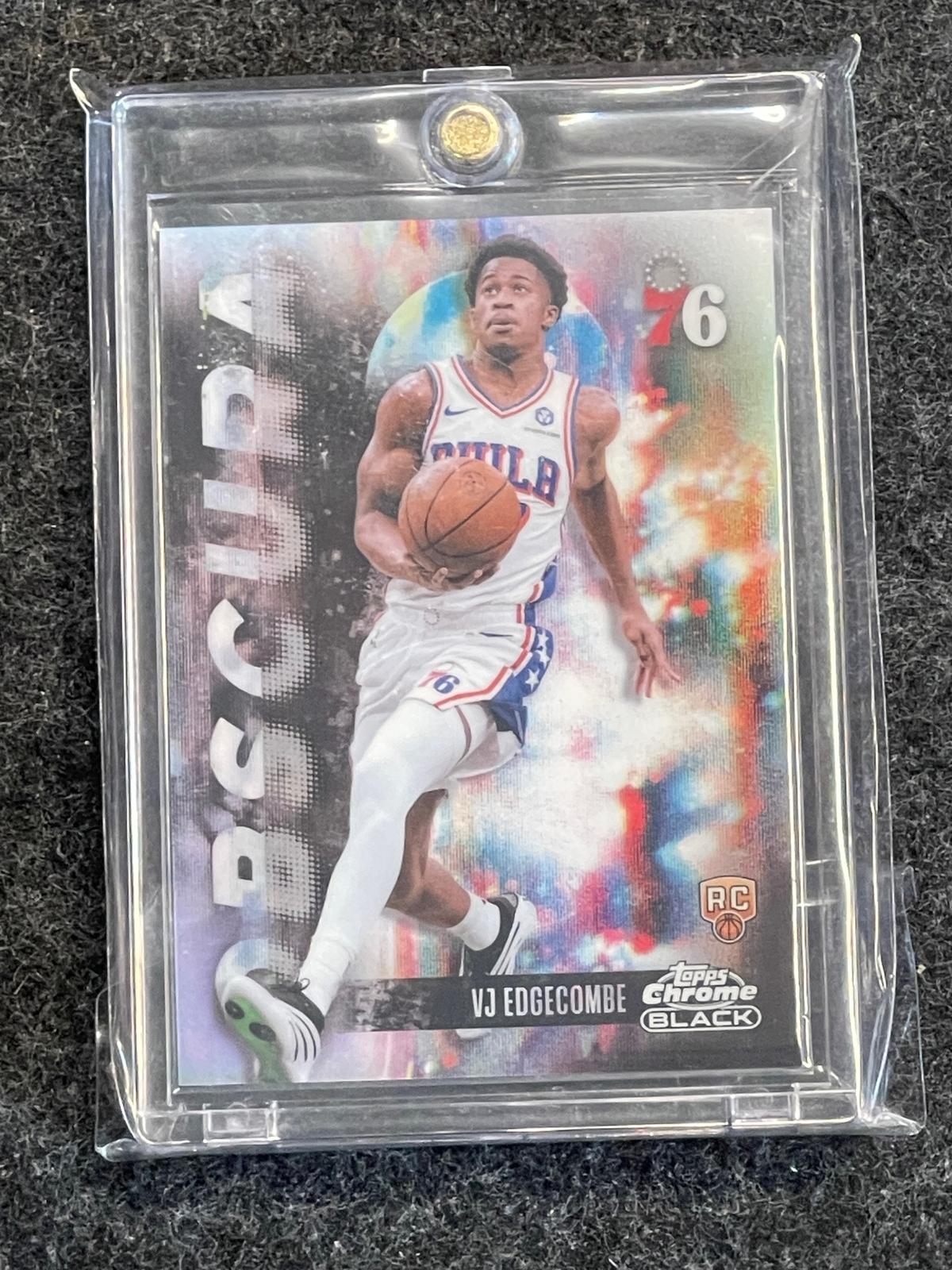 2025-26 Topps Chrome Black #OB-13 VJ Edgecombe Obscura Philadelphia 76ers