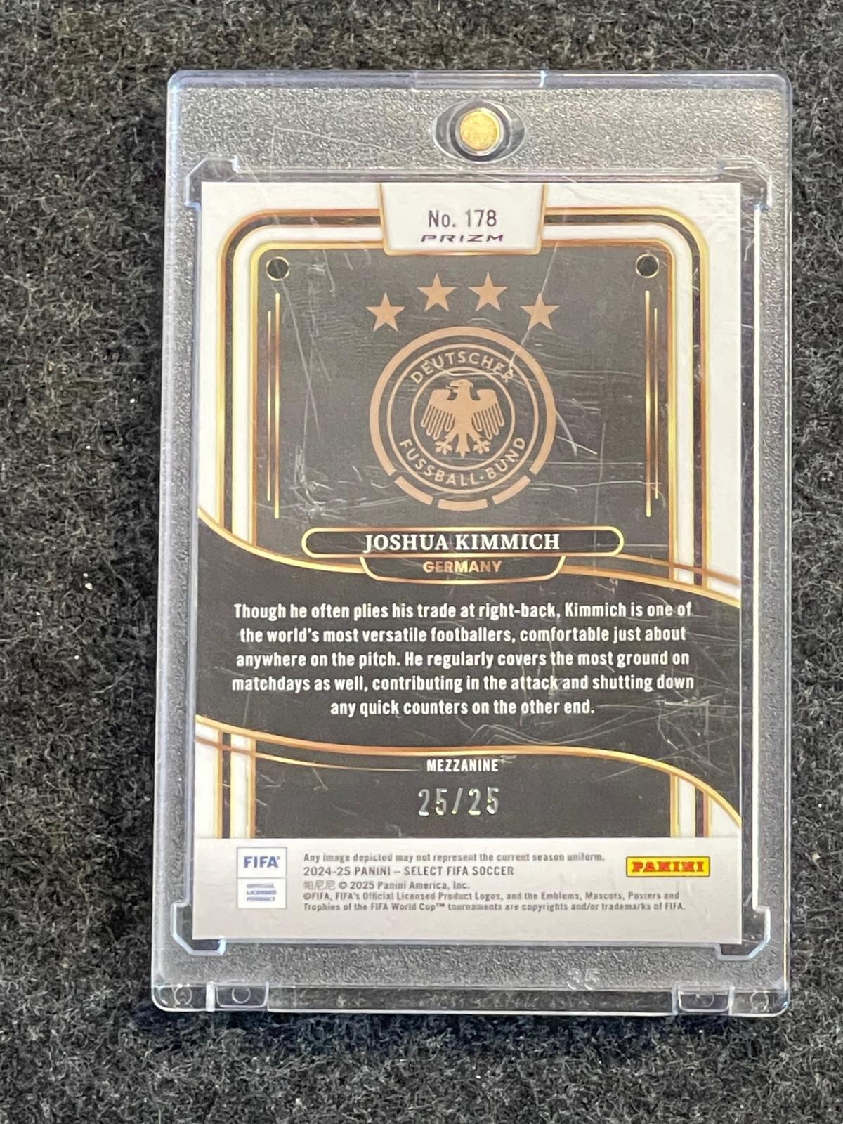 2024-25 Panini Select FIFA #178 Joshua Kimmich Tie-Dye #/25 Germany SN