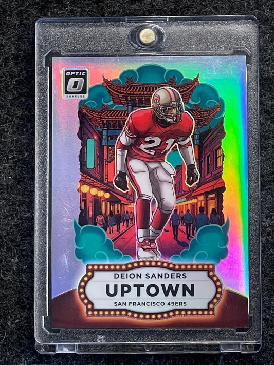 2025 Donruss Optic #7 Deion Sanders Uptown San Francisco 49ers HOF