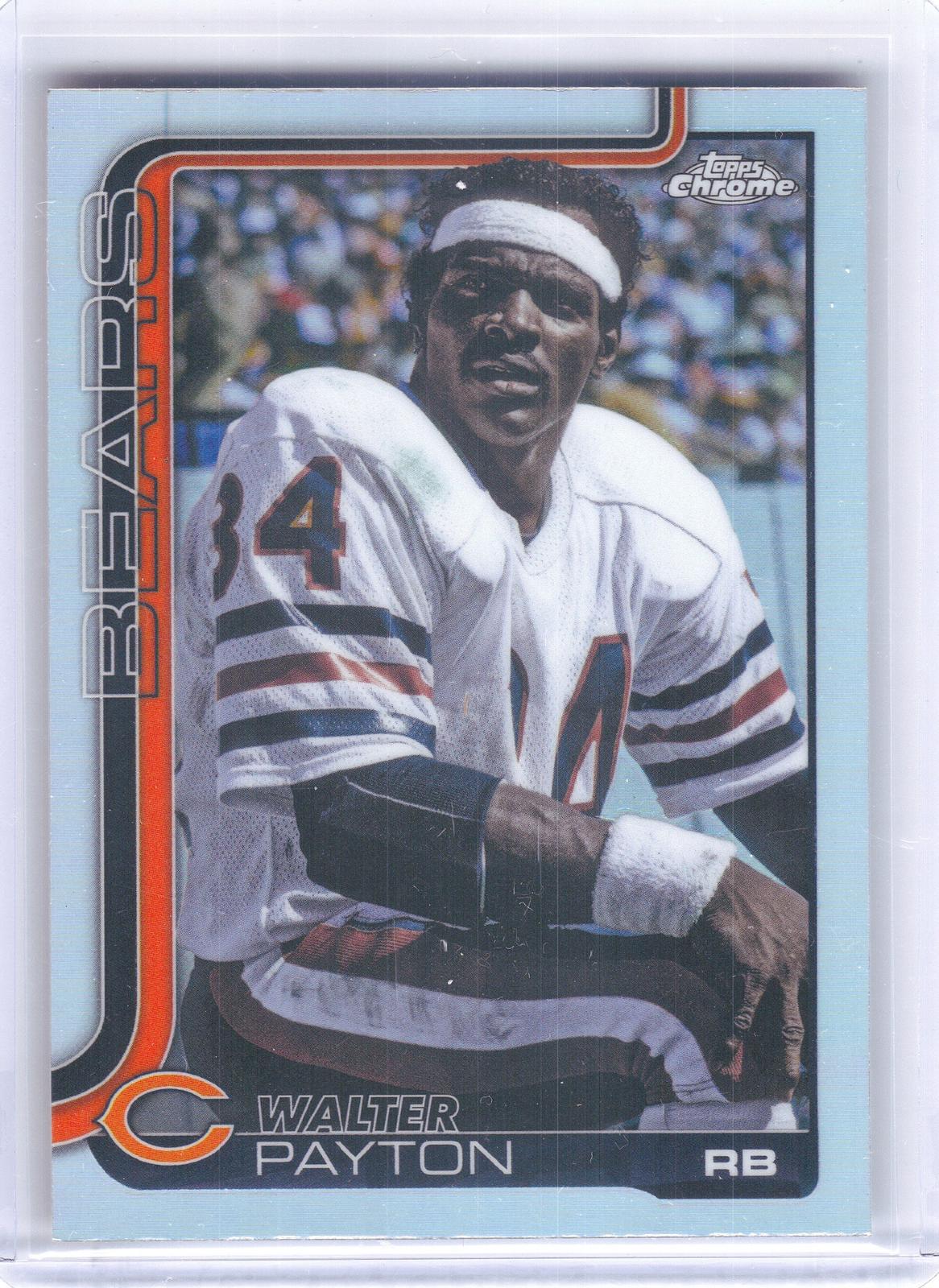 2025 Topps Chrome #402b Walter Payton Image Variation Chicago Bears HOF