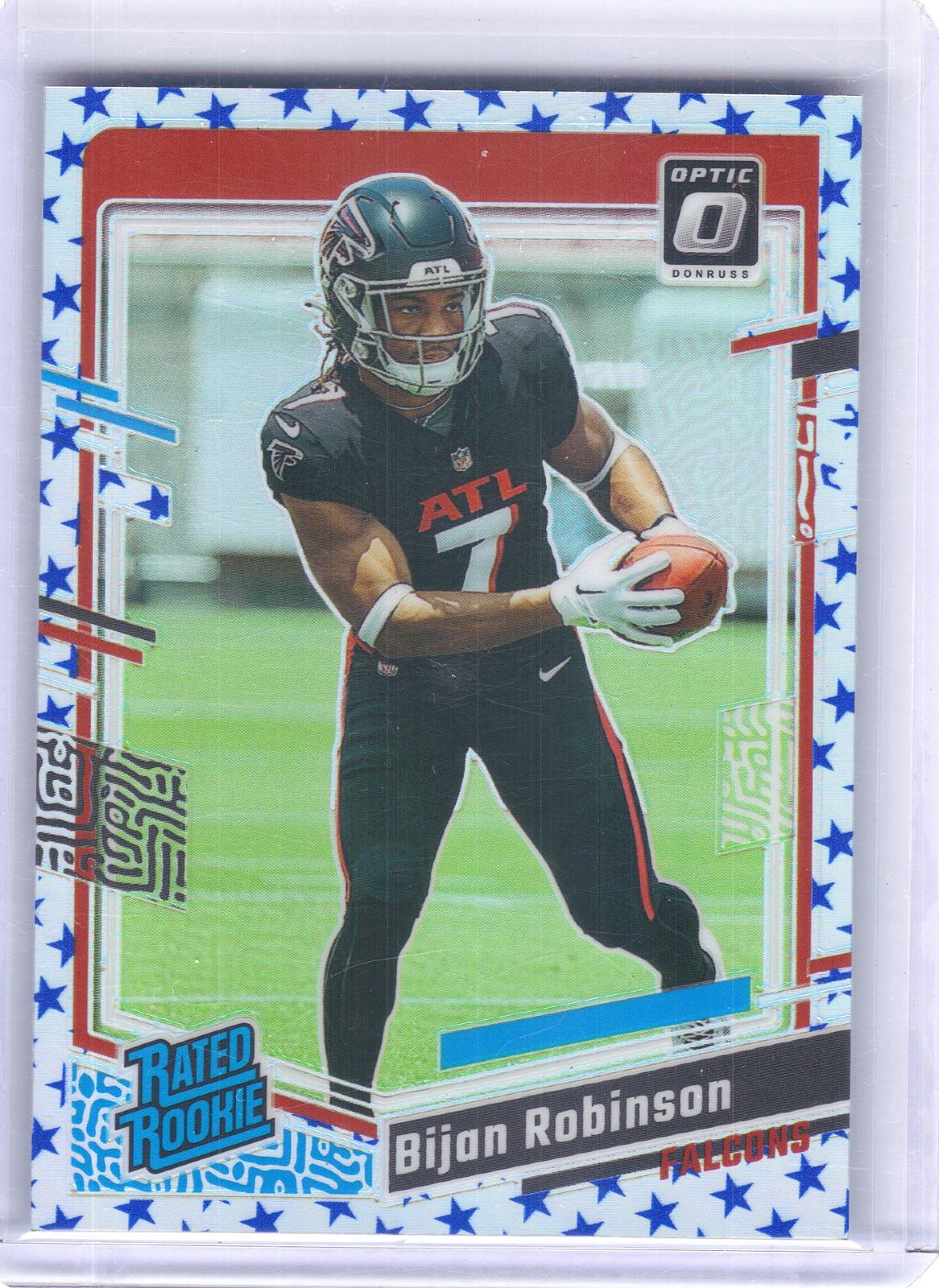 2023 Donruss Optic #206 Bijan Robinson Stars Atlanta Falcons RC