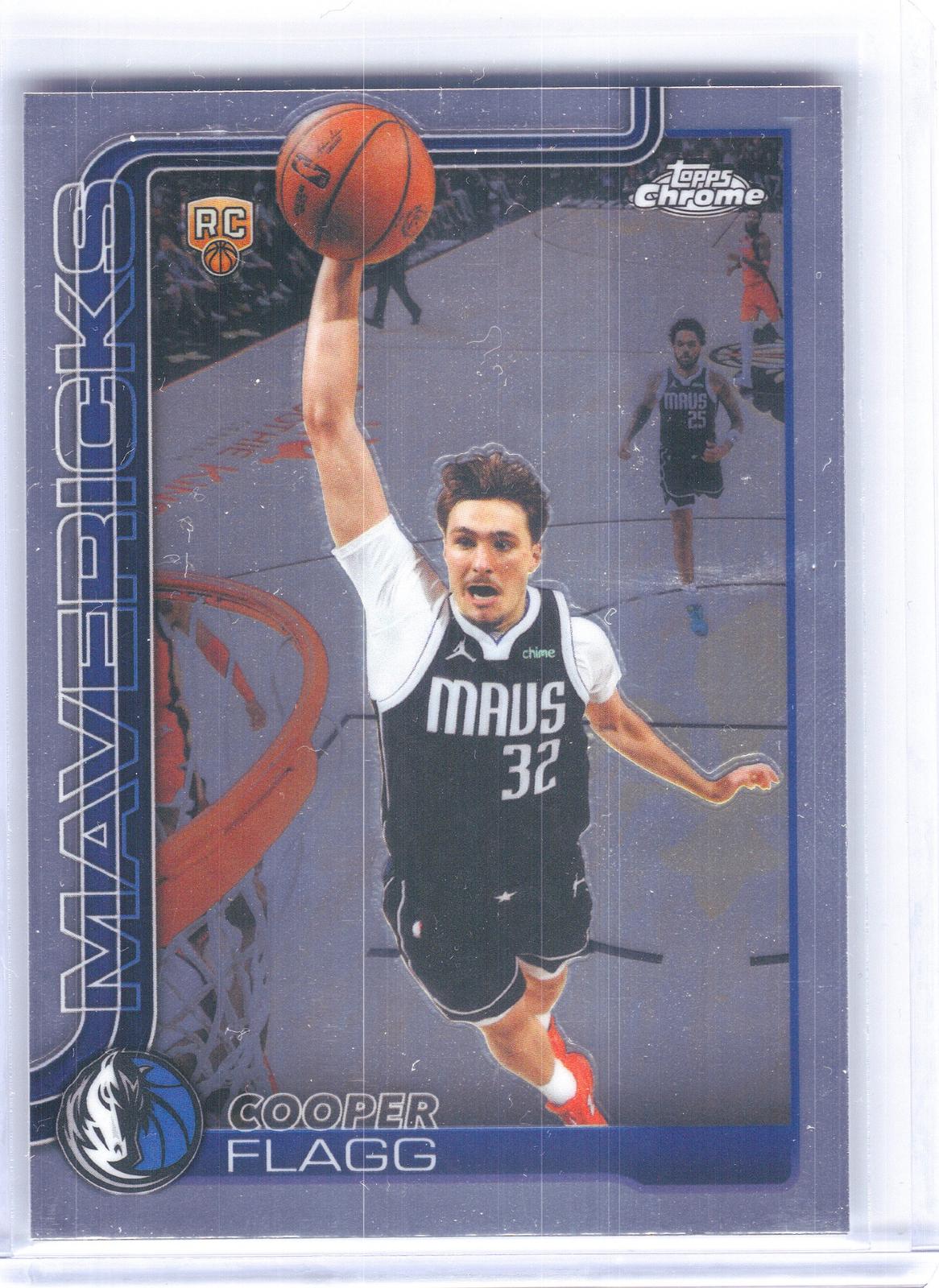 2025-26 Topps Chrome Update #151 Cooper Flagg Dallas Mavericks RC