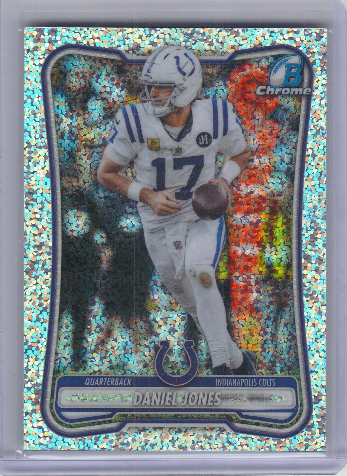 2026 Bowman #BCV-46 Daniel Jones Chrome Speckle Indianapolis Colts