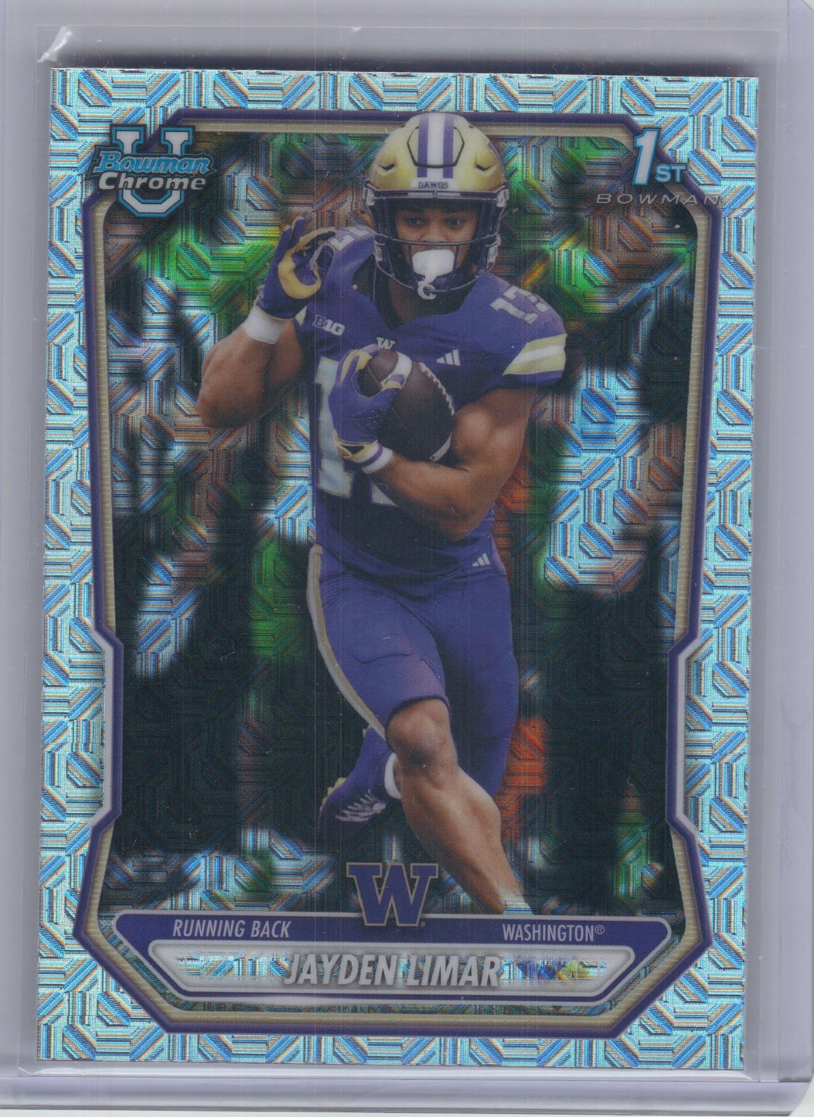2026 Bowman #BCP-128 Jayden Limar Chrome Prospects Mojo Refractor Washington Huskies