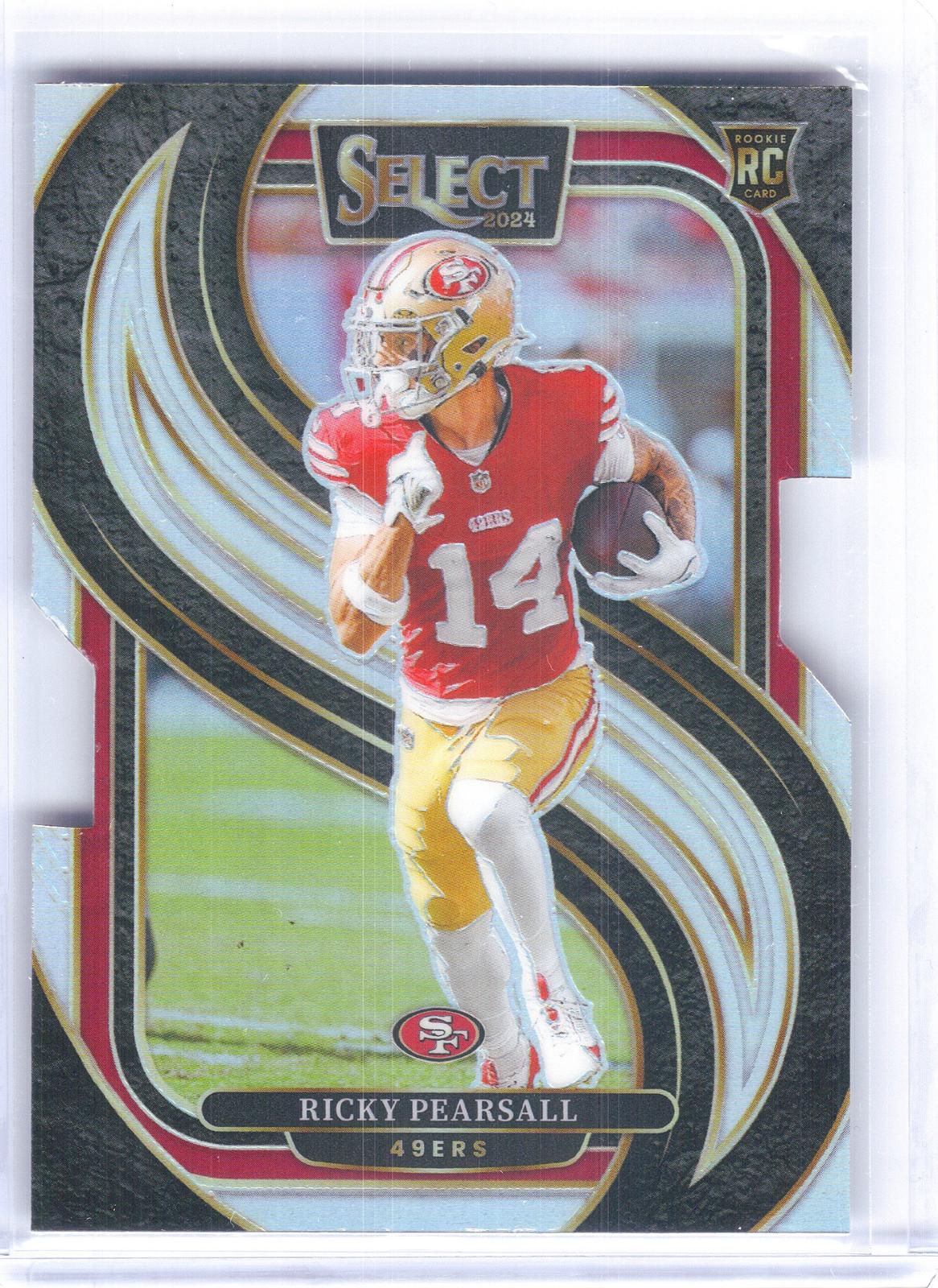 2024 Panini Select #173 Ricky Pearsall Silver Prizm Die Cut San Francisco 49ers RC