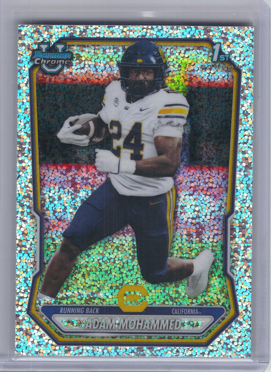 2026 Bowman #BCP-179 Adam Mohammed Chrome Prospects Speckle California Golden Bears