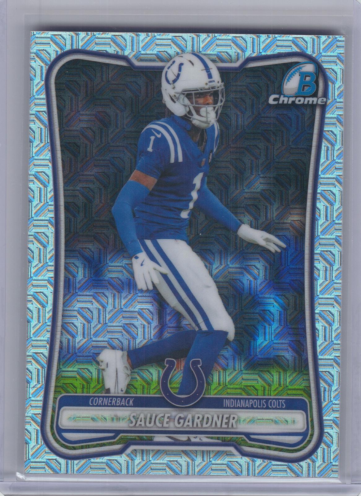 2026 Bowman #BCV-47 Sauce Gardner Chrome Mojo Refractor Indianapolis Colts