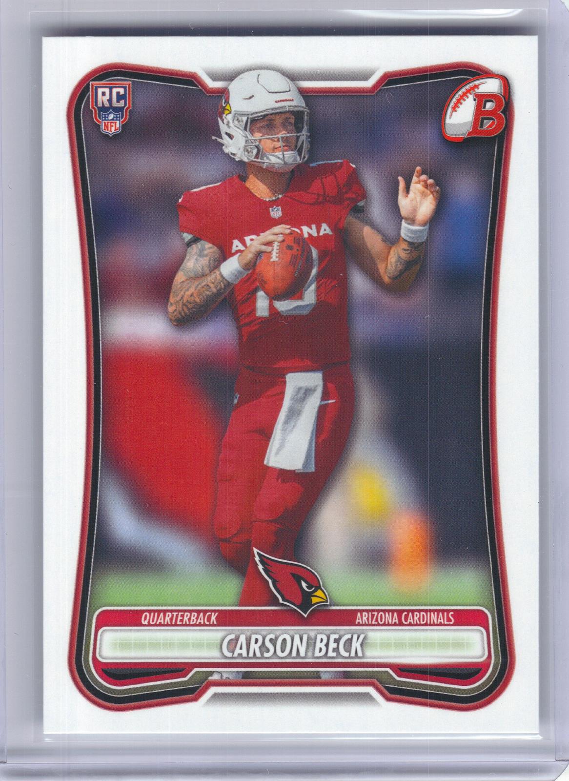 2026 Bowman #105 Carson Beck Arizona Cardinals RC