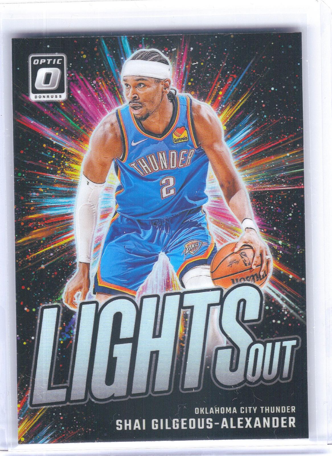 2024-25 Donruss Optic #11 Shai Gilgeous-Alexander Lights Out Oklahoma City Thunder