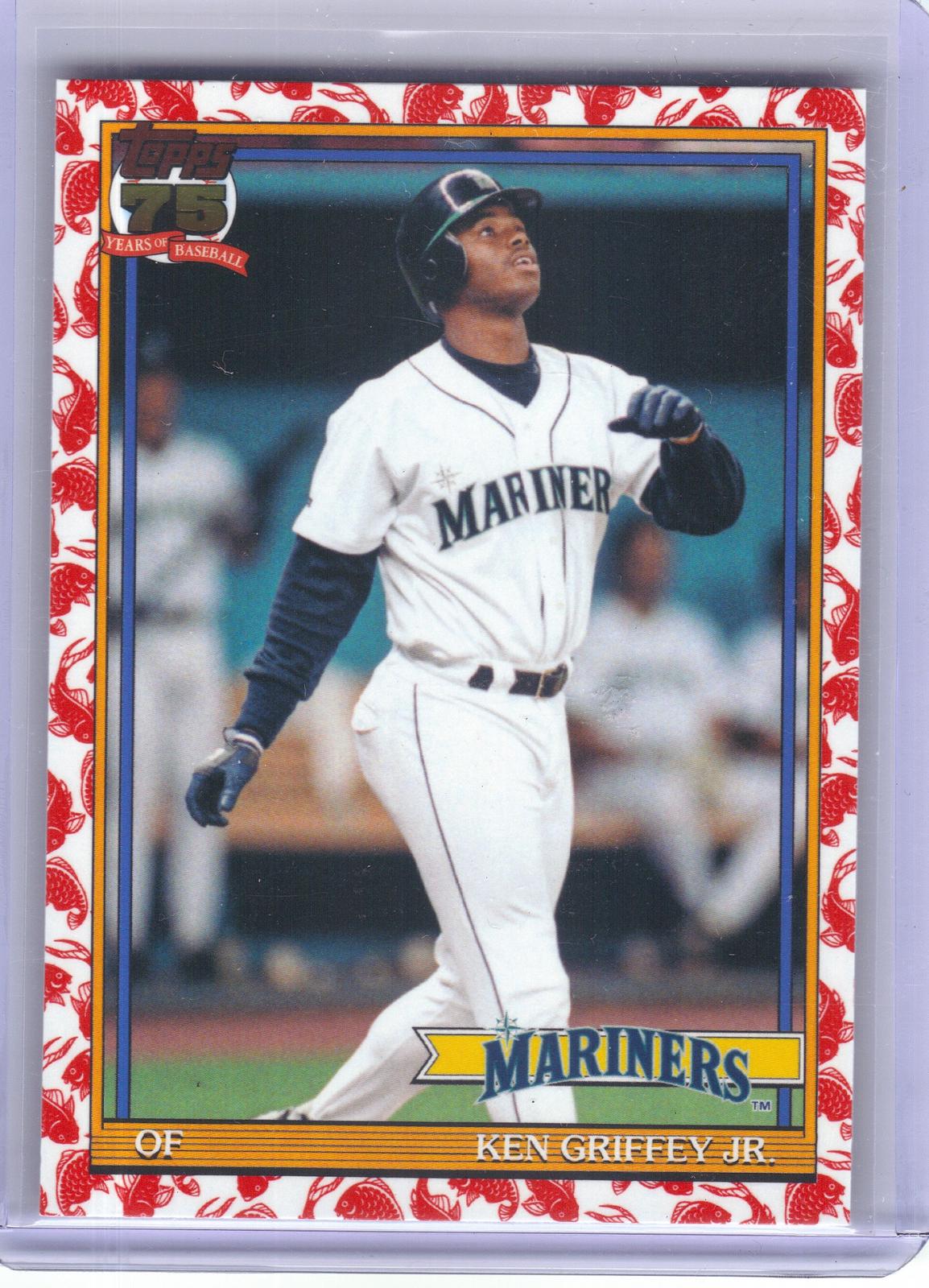 2026 Topps #T91-45 Ken Griffey Jr. 1991 Topps Baseball 35th Anniversary Koi Fish (Series One) Seattle Mariners HOF