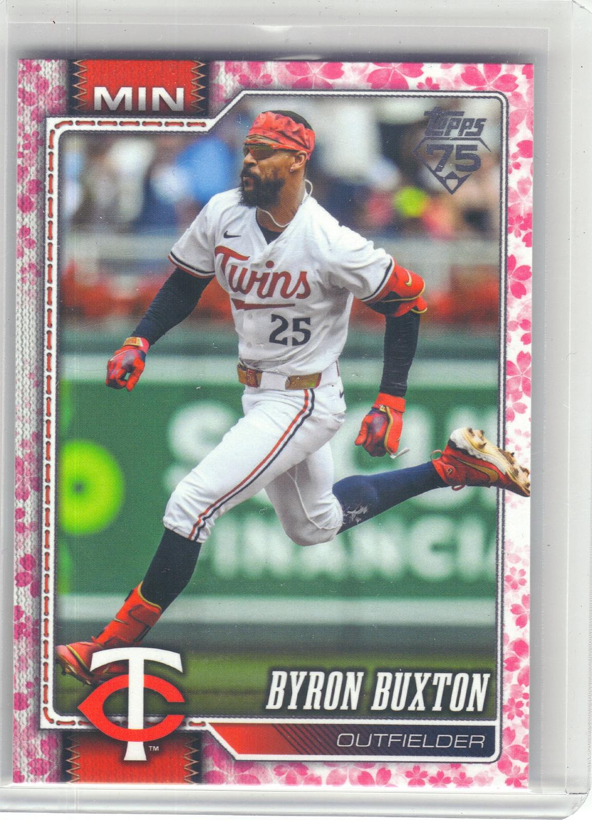 2026 Topps #255 Byron Buxton Cherry Blossoms #/99 Minnesota Twins SN