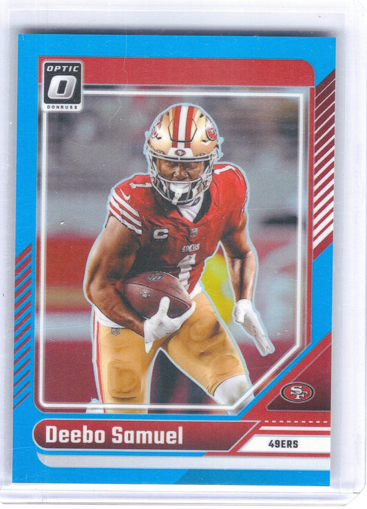2024 Donruss Optic #172 Deebo Samuel Aqua #/299 San Francisco 49ers SN