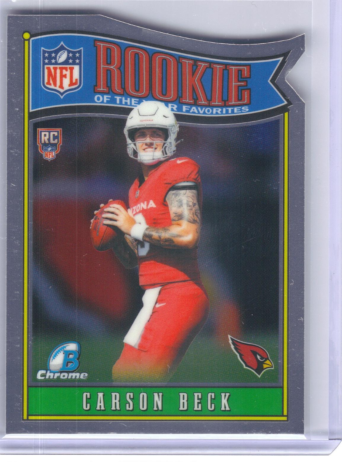 2026 Bowman #ROY-3 Carson Beck Rookie of the Year Favorites Arizona Cardinals